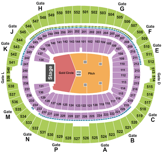 Wembley Stadium Victoria Monét Seating Chart